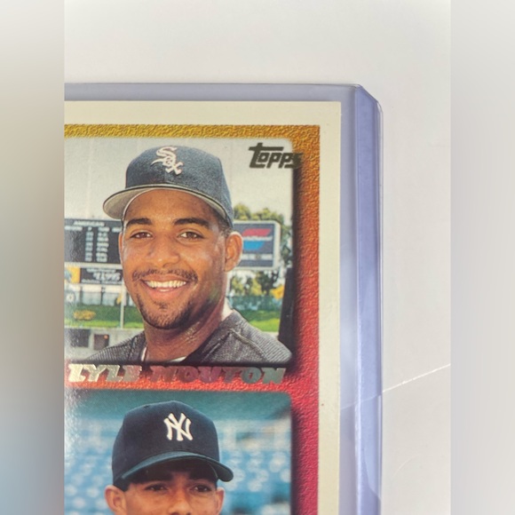 FINAL SALE 1995 Topps #130T Lyle Mouton Mariano Rivera Rookie White Sox Yankees - Picture 5 of 7